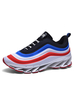 Baskets rouges pour hommes Mode Polyester Round Toe Ombre Sports Sports occasionnels