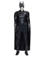 Batman Adultes Cosplay Cosplay Costume Full Set noir Polyester PU Ensemble 4 pièces Costume Cosplay DC Cosplay Cosplay