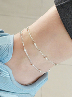 Beach Anklet Silver Chain Ankle Bracelet Femmes Bijoux