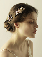 Beau Coiffure de mariage Accessoire or Coiffure d