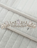Beau Coiffure de mariage argent fête de mariage tiara