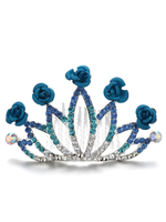 Beau Coiffure de mariage bleu océan du dîner de répétition tiara