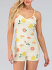 Beige Imprimé Floral Col V Sans Manches Épaule Ouverte Bretelles Spaghetti Polyester Skinny Été One Piece Outfit
