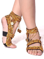 Belly Dance Footwear Coin Chain Pendentif Chaussures de danse
