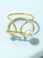 Bijoux de doigt en alliage de zinc blond bijoux de femmes