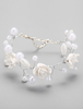 Bijoux de mariage blancs métallique