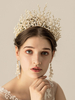 Bijoux de tête Bonnets de mariage Boucles doreilles Perles métalliques Accessoires de cheveux de mariée