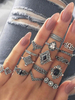 Bijoux en métal argenté Antique Design 15 pièce de bijoux pour femmes