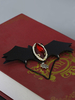 Bijoux gothiques Lolita Chaîne bijou aile de sang Broche Lolita noire Déguisements Halloween