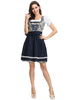 Bière Fille Cosplay Costume Cosplay Imprimé À Lacets Robe Oktoberfest Costumes Déguisements Halloween Carnaval