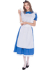 Bière Fille Costume Blanc De Dentelle À Volants Tablier Polyester Oktoberfest Vacances Costumes Oktoberfest Costumes Déguisements Halloween