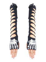Black Gothic Accessory Cut Out Oeillets Pour Femme Déguisements Halloween