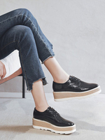 Blackformform Oxfords femmes bout rond lacent des chaussures de sport