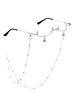 Blanc Lolita Lunettes Chaînes Accessoire Métal Divers Vintage