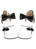 Blanc Qi Lolita Chunky talons chaussures Style chinoise rouge/bleu/rose/noir boutons arcs Déguisements Halloween