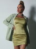 Blazer Femme à Col Revers avec Manches Longues Unicolore Veste Blazer Femme