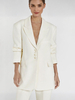Blazer Femme Mode Col Rabattu Boutons Manches Longues