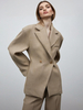 Blazer Femme Moderne Col Rabattu Boutons Manches Longues