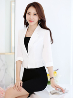 Blazer femme Veste Sexy Blouson à manche 3/4 veste femme