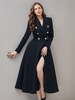 Blazer Trench Coat Boutons Revers Vintage Manteau Dhiver Confortable Pour Femmes