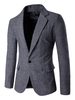 Blazer Tweed 2021 Veste une bouton Casual Blazer homme hiver Casual