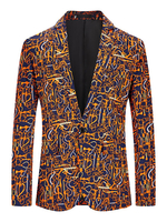 Blazers & Vestes Costumes décontractés pour hommes chics Rouge rouge rouge costal costuries occasionnelles
