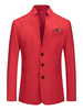 Blazers & Vestes Costumes décontractés pour hommes chics Rouge rouge rouge costal costuries occasionnelles