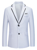 Blazers et vestes Hommes Casual Costumes Casual Blanc Grey Cool Cool Costuri costume pour hommes