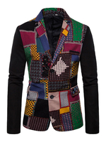 Blazers Vestes Costumes Décontractés Chic Noir Costumes Attrayants Pour Hommes