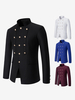Blazers Vestes Costumes Décontractés Hommes Cérémonie Confortables Noir Vintage