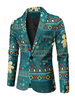 Blazers Vestes Pour Hommes Costumes Décontractés Motif De Noël Vert Costumes Décontractés Cool