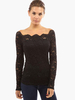 Blouse 2021 Sexy Blouse femme en dentelle avec dentelle à demi-transparence
