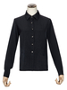 Blouses Academic Lolita Chemise Lolita à manches longues en polyester noir