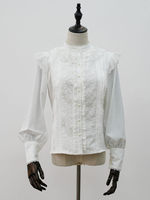 Blouses Lolita Chemise blanche à manches longues en polyester Sweet Lolita