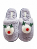 Boa pantoufles gris tricot laine supérieure bout fermé semelle en caoutchouc portable porte extérieure maison pantoufles chaussures
