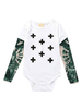 Body bébé cache-couche en coton blanc pour tout-petit