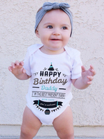 Body bébé papa joyeux anniversaire Babay Cache-couche en coton pour tout-petit