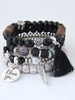 Boho Beadded Bracelets Bracelets Ethniques Stretch Pour Femmes