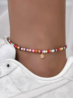 Boho Blond Cheville Chaîne Perlée Chaînes Bijoux Complets Du Corps Pour Les Femmes