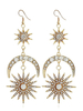 Boho Chandelier Boucles dOreilles Eblouissantes Starburst Boucles dOreilles Strass Dangle