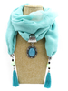 Boho écharpe Fringe Pendentif Echarpes