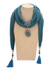 Boho écharpe Perle Fringe Oblong Echarpes