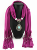 Boho écharpe Turquise Pendentif Fringe Echarpes