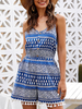 Boho Combi-short sans manches à bretelles courtes