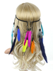Boho Headpieces Summer Beach Tressé Hippie Bandeau Femmes Plumes Cheveux Accessoires Déguisements Halloween