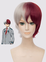 Boku No Hero Academia BNHA 2021 Boku No Hero Academia BNHA Todoroki Shouto Cosplay Perruque Déguisements Halloween