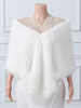 Boléro de mariée Mariage Wrap Ivoire Tops Fausse Fourrure De Mariée Cover Ups