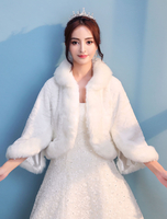 Boléro fête prénuptiale en angora ivoire