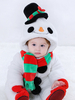 Bonhomme de Neige Kigurumi Pajamas Onesie Bébés 2021 Blanc Flannel Combinaison d
