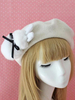 Bonnet de lolita en laine avec lapin et béret lolita Déguisements Halloween